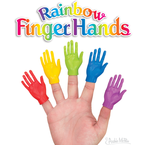 Archie McPhee FINGER HANDS RAINBOW ASSORTMENT Archie McPhee FINGER HANDS RAINBOW ASSORTMENT