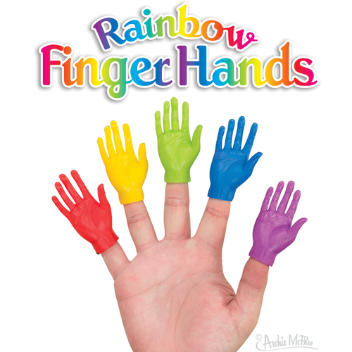 Archie McPhee FINGER HANDS RAINBOW ASSORTMENT