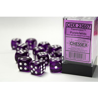 DICE SET 16mm TRANSLUCENT PURPLE