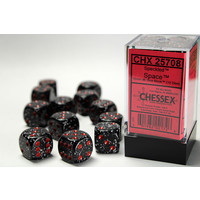 DICE SET 16mm SPECKLED SPACE