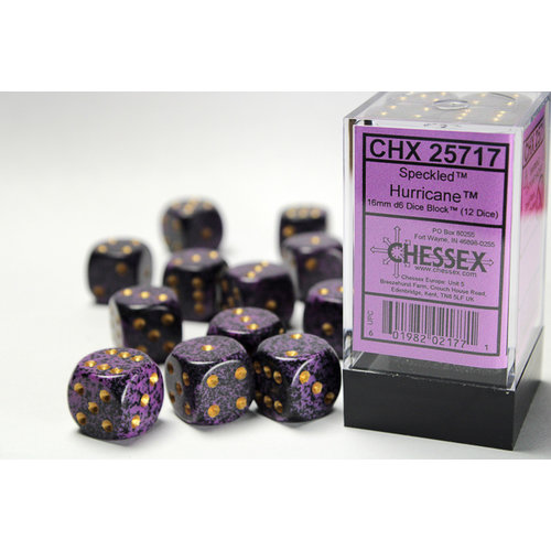 Chessex DICE SET 16mm SPECKLED HURRICANE