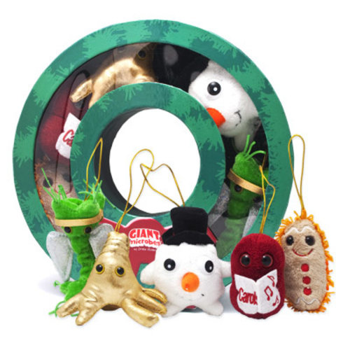 Giant Microbes CHRISTMAS WREATH MICROBE GIFT BOX Giant Microbes CHRISTMAS WREATH MICROBE GIFT BOX