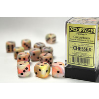 DICE SET 16mm FESTIVE CIRCUS