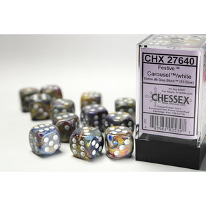Chessex DICE SET 16mm FESTIVE CAROUSEL
