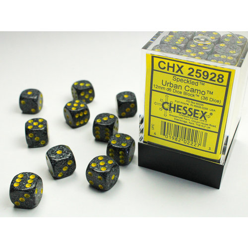 Chessex DICE SET 12mm SPECKLED URBAN CAMO