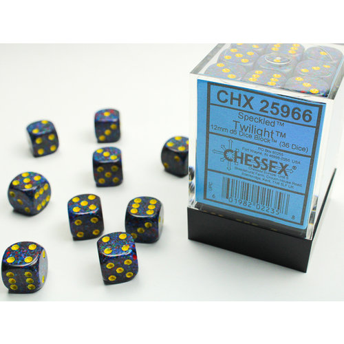 Chessex DICE SET 12mm SPECKLED TWILIGHT Chessex DICE SET 12mm SPECKLED TWILIGHT