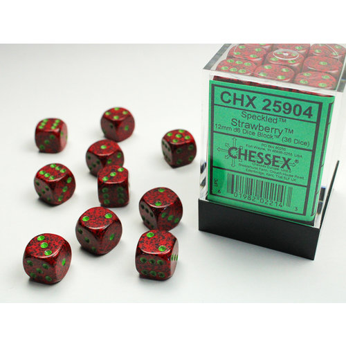 Chessex DICE SET 12mm SPECKLED STRAWBERRY