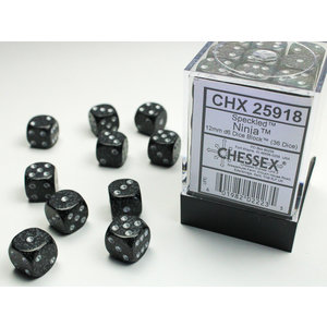 Chessex DICE SET 12mm SPECKLED NINJA