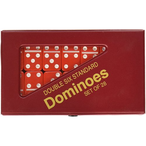 CHH Quality Products DOMINOES DOUBLE 6 STANDARD RED