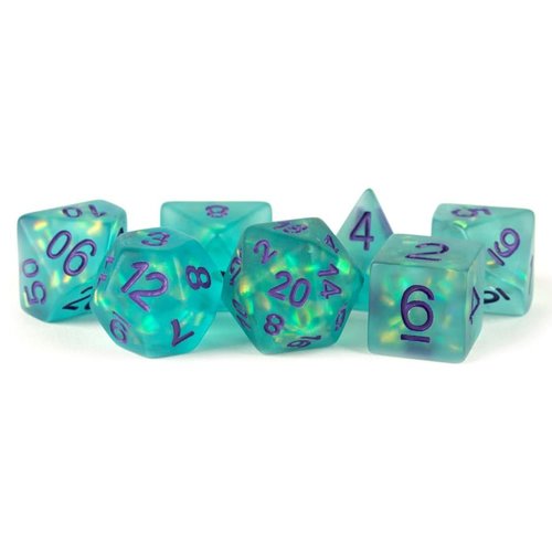 Metallic Dice Company DICE SET 7: ICY OPAL - TEAL Metallic Dice Company DICE SET 7: ICY OPAL - TEAL