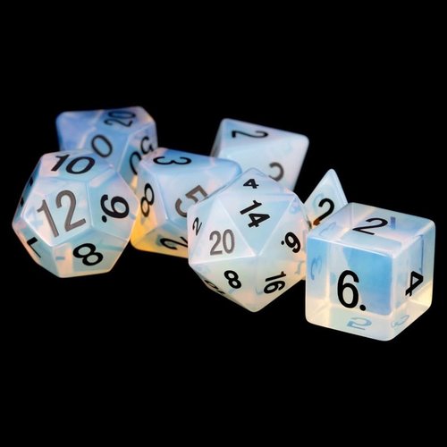 Metallic Dice Games DICE SET 7 STONE: OPALITE Metallic Dice Games DICE SET 7 STONE: OPALITE