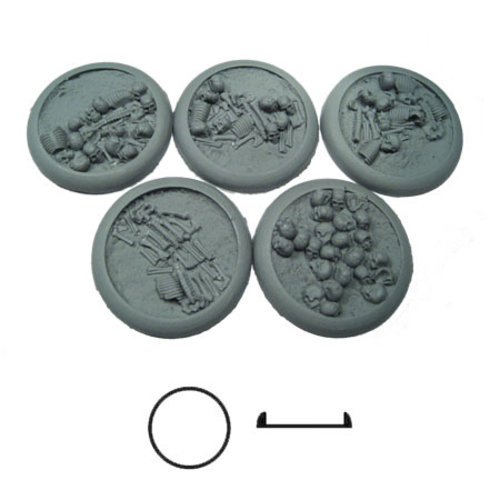 Secret Weapon Miniatures SCENIC BASES: BONE FIELDS - BEVELED EDGE 40mm (5) Secret Weapon Miniatures SCENIC BASES: BONE FIELDS - BEVELED EDGE 40mm (5)