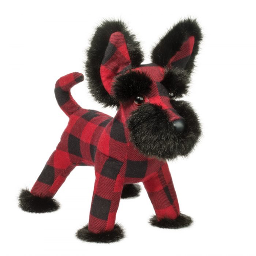 Douglas Cuddle Toys TARTAN BUFFALO PLAID SCOTTIE 11" Douglas Cuddle Toys TARTAN BUFFALO PLAID SCOTTIE 11"