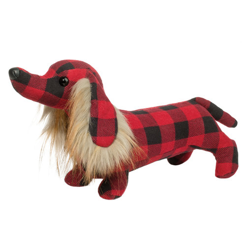 Douglas Cuddle Toys GRISWOLD BUFFALO PLAID DACHSHUND 16" Douglas Cuddle Toys GRISWOLD BUFFALO PLAID DACHSHUND 16"