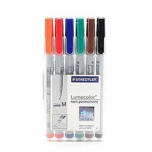 Chessex COLOR WATER SOLUBLE MARKERS (1.0mm) 6 PACK