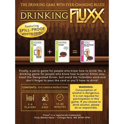 Fully Baked Ideas (Looney Labs) FLUXX: DRINKING CARD GAME