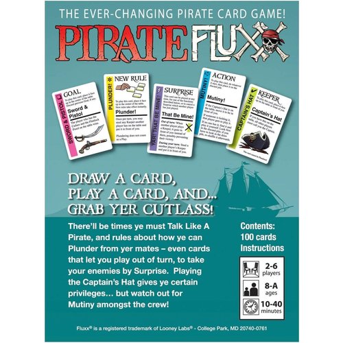 Looney Labs FLUXX: PIRATE CARD GAME