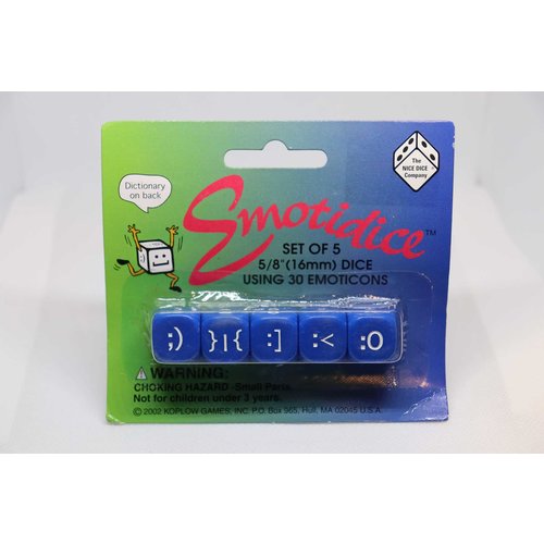 Koplow Games DICE SET 16mm EMOTIDICE (5) ASSORTED Koplow Games DICE SET 16mm EMOTIDICE (5) ASSORTED