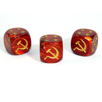 CUSTOM D6 16mm AXIS & ALLIES SOVIET UNION