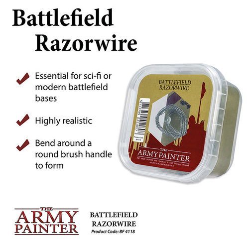The Army Painter BATTLEFIELDS: BATTLEFIELD RAZORWIRE The Army Painter BATTLEFIELDS: BATTLEFIELD RAZORWIRE