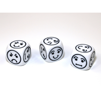 CUSTOM D6 18mm SMILEY FACES (EMOTICONS)