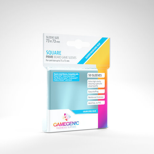 GAMEGENIC DECK PROTECTOR: PRIME - SQUARE SLEEVES (50) GAMEGENIC DECK PROTECTOR: PRIME - SQUARE SLEEVES (50)