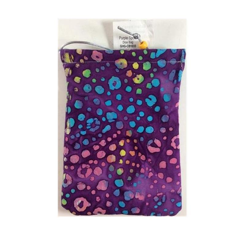 Gallant Hand's Gamers Gear DICE BAG: PURPLE SPOTS Gallant Hand's Gamers Gear DICE BAG: PURPLE SPOTS