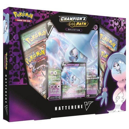Pokemon USA POKEMON: CHAMPION'S PATH - HATTERENE V COLLECTION Pokemon USA POKEMON: CHAMPION'S PATH - HATTERENE V COLLECTION