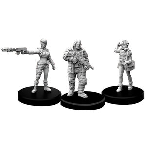 Monster Fight Club MINIS: CYBERPUNK RED: EDGERUNNERS D - SOLO, NOMAD AND MEDIA