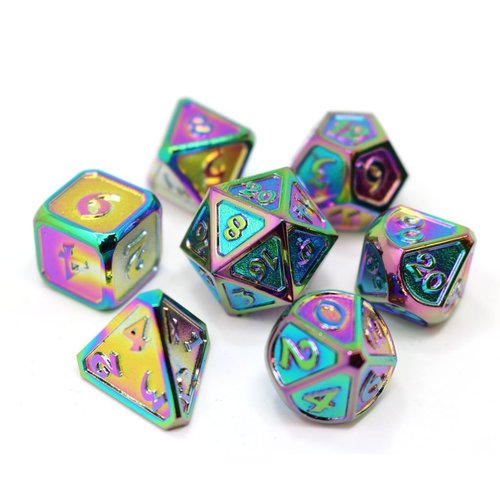 Die Hard Dice MYTHICA DICE SET 7 SCORCHED RAINBOW Die Hard Dice MYTHICA DICE SET 7 SCORCHED RAINBOW