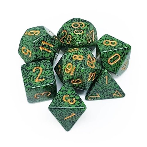 Chessex DICE SET 7 SPECKLED GOLDEN RECON Chessex DICE SET 7 SPECKLED GOLDEN RECON