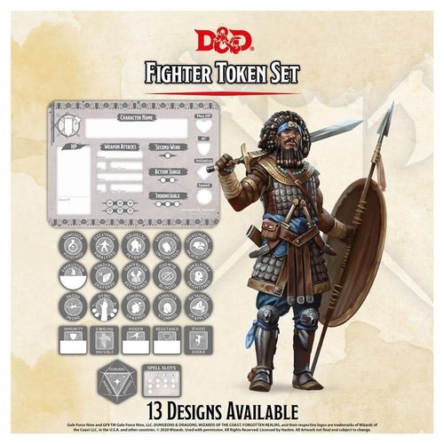 Gale Force Nine D&D 5E: CHARACTER TOKENS - FIGHTER Gale Force Nine D&D 5E: CHARACTER TOKENS - FIGHTER