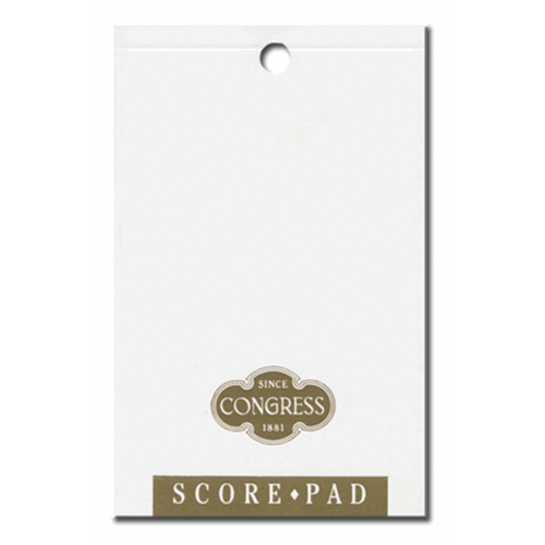 Bicycle BRIDGE SCOREPAD WHITE Bicycle BRIDGE SCOREPAD WHITE
