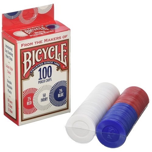 Bicycle BICYCLE POKER CHIPS 100 2G PLASTIC Bicycle BICYCLE POKER CHIPS 100 2G PLASTIC