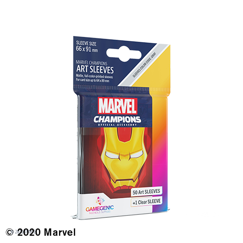 Gamegenic DECK PROTECTOR: MARVEL CHAMPIONS - IRON MAN ART SLEEVES (50)