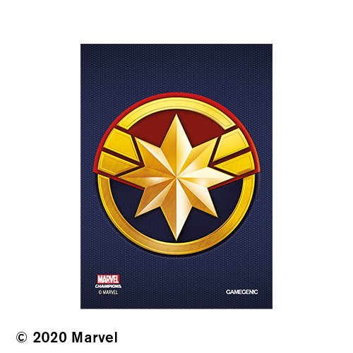 Gamegenic DECK PROTECTOR: MARVEL CHAMPIONS -  CAPTAIN MARVEL ART SLEEVES (50)