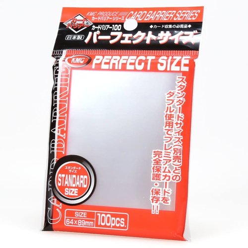 KMC Sleeves DECK PROTECTOR: KMC PERFECT SIZE - CLEAR (100) KMC Sleeves DECK PROTECTOR: KMC PERFECT SIZE - CLEAR (100)