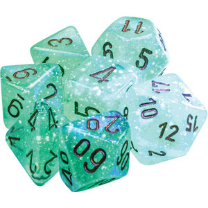 Chessex DICE SET 7 BOREALIS LIGHT GREEN LUMINARY