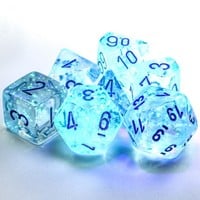 DICE SET 7 BOREALIS ICICLE LUMINARY