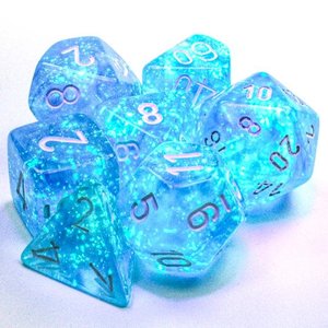 Chessex DICE SET 7 BOREALIS SKY BLUE LUMINARY