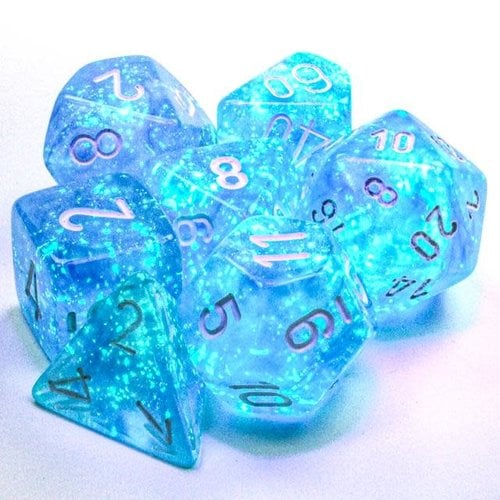 Chessex DICE SET 7 BOREALIS SKY BLUE LUMINARY