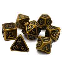 DRAKONA DICE SET 7 DRAKONA ELDRIC ELECTRUM