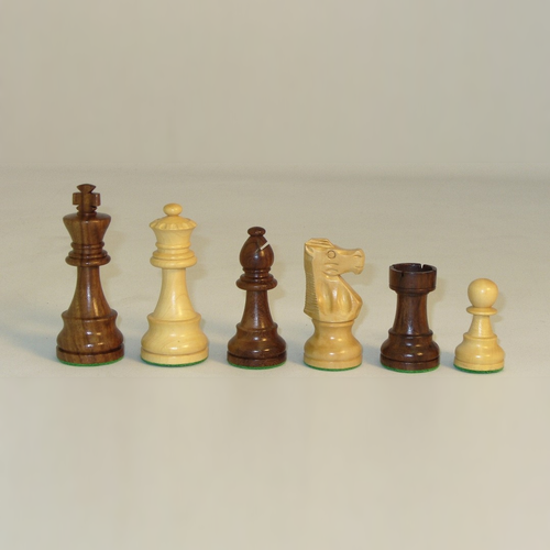 WorldWise Imports CHESSMEN 3.5" FRENCH SHEESHAM/BOXWOOD WorldWise Imports CHESSMEN 3.5" FRENCH SHEESHAM/BOXWOOD
