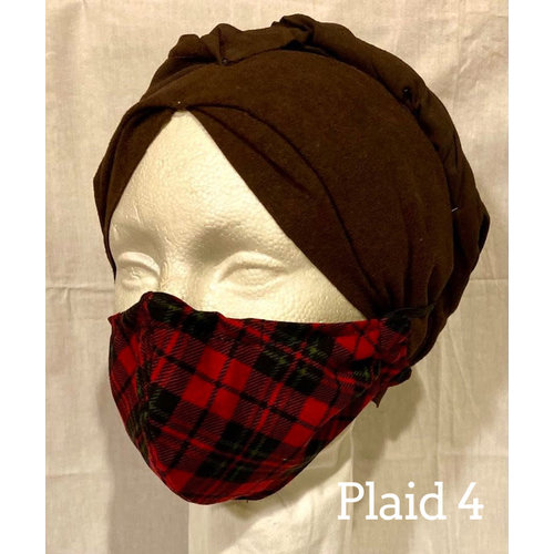 OTHER TIMES PRODUCTIONS PROTECTIVE MASK, FABRIC - CHRISTMAS (Plaid Asst) OTHER TIMES PRODUCTIONS PROTECTIVE MASK, FABRIC - CHRISTMAS (Plaid Asst)