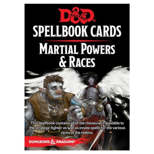 Gale Force Nine D&D 5E: SPELLBOOK CARDS - MARTIAL POWERS & RACES Gale Force Nine D&D 5E: SPELLBOOK CARDS - MARTIAL POWERS & RACES