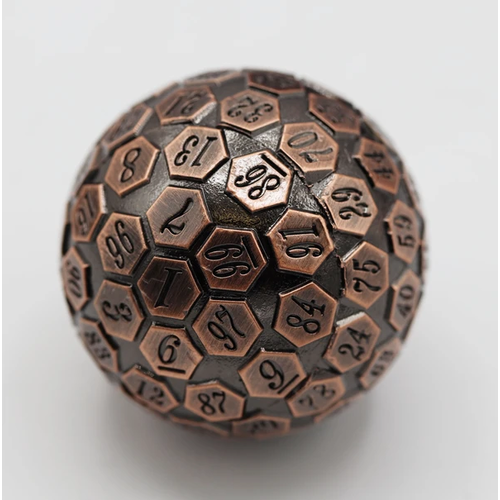 Foam Brain Games DICE D100 METAL COPPER 45MM Foam Brain Games DICE D100 METAL COPPER 45MM