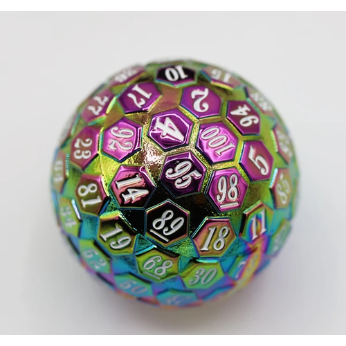 Foam Brain Games DICE D100 METAL BURNT OPAL 45MM Foam Brain Games DICE D100 METAL BURNT OPAL 45MM