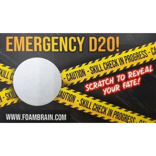Foam Brain Games DICE D20 SCRATCH OFF PACK (10) Foam Brain Games DICE D20 SCRATCH OFF PACK (10)