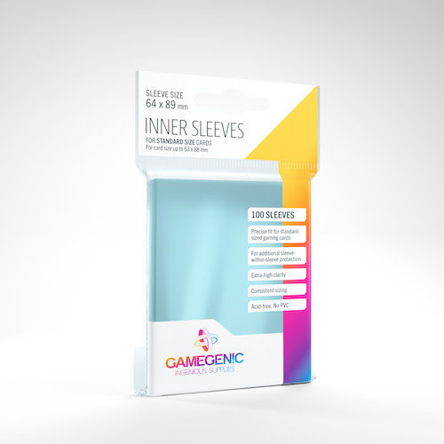 GAMEGENIC DECK PROTECTOR: INNER SLEEVES (100) GAMEGENIC DECK PROTECTOR: INNER SLEEVES (100)