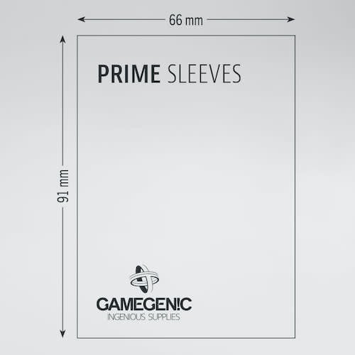 Gamegenic DECK PROTECTOR: (80) PRIME DOUBLE SLEEVING - BLK / CLR